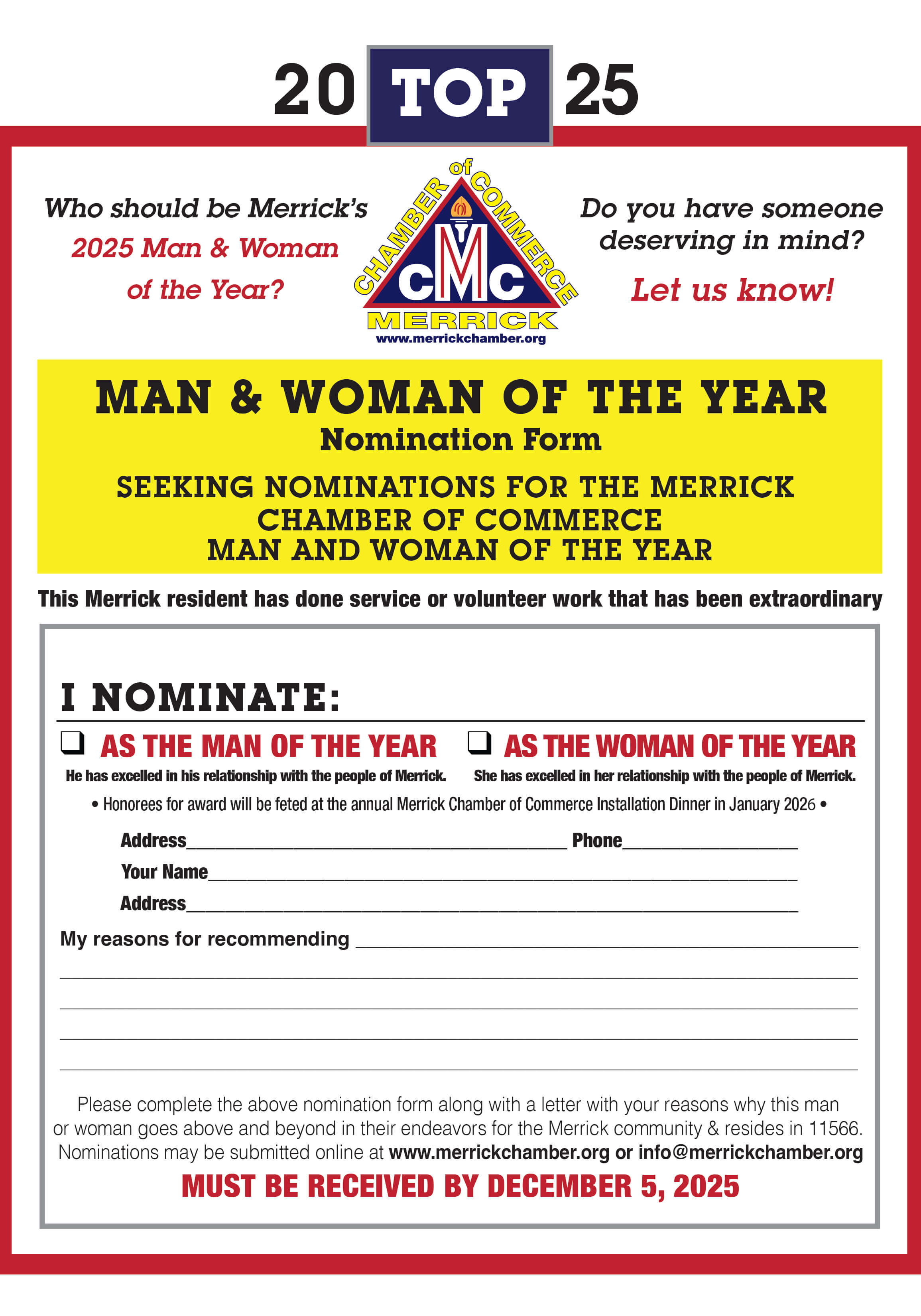 NOMINATION FORMS 2025-01